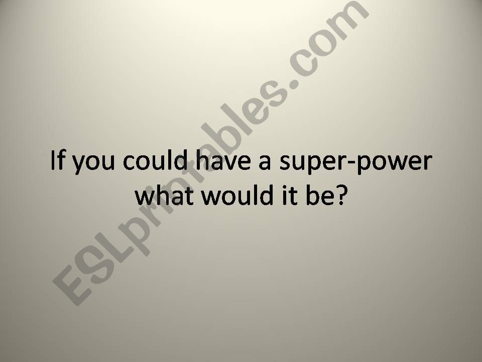 What if....? powerpoint
