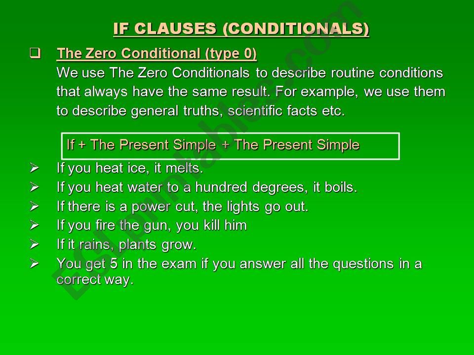 Conditionals powerpoint