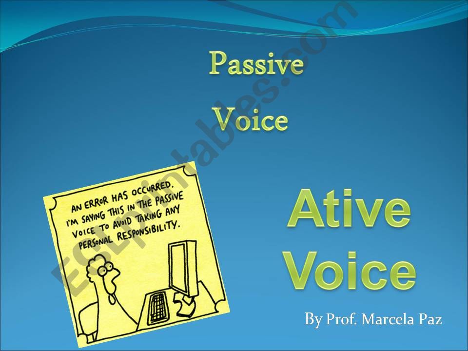 PASSIVE VOICE powerpoint