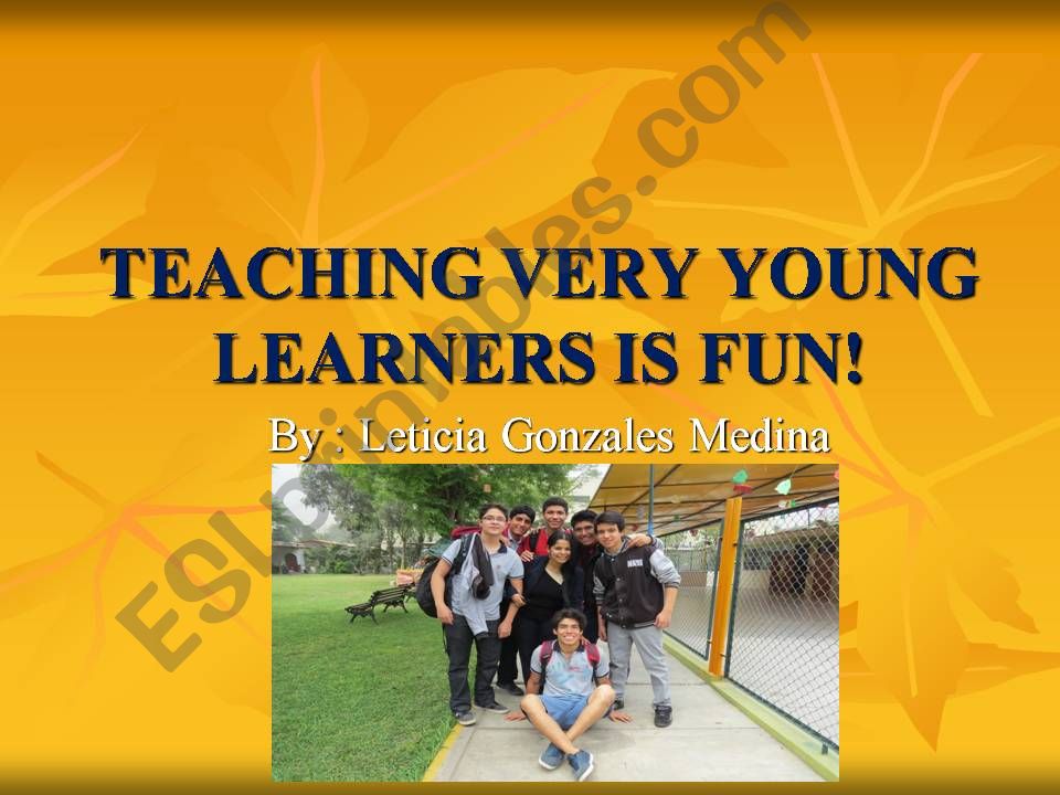 Teaching Young Learners  powerpoint