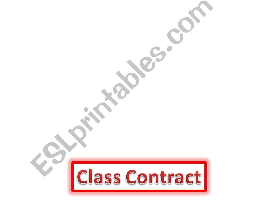 Class Contract powerpoint