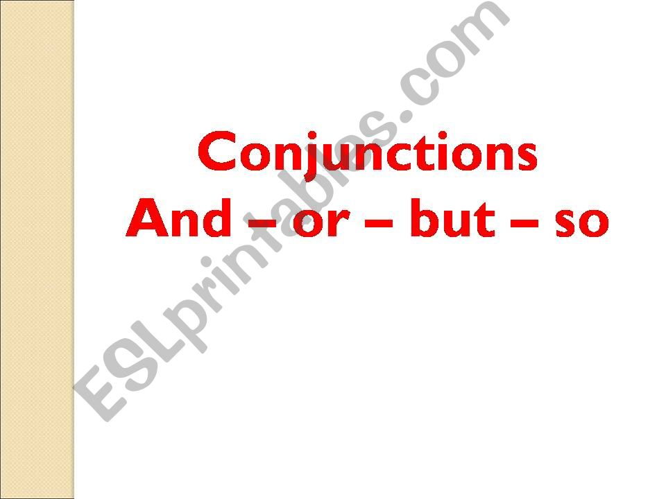 CONJUNCTION powerpoint