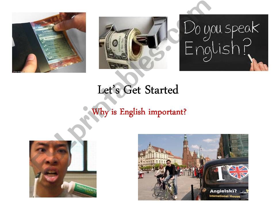 Why is English Important? powerpoint
