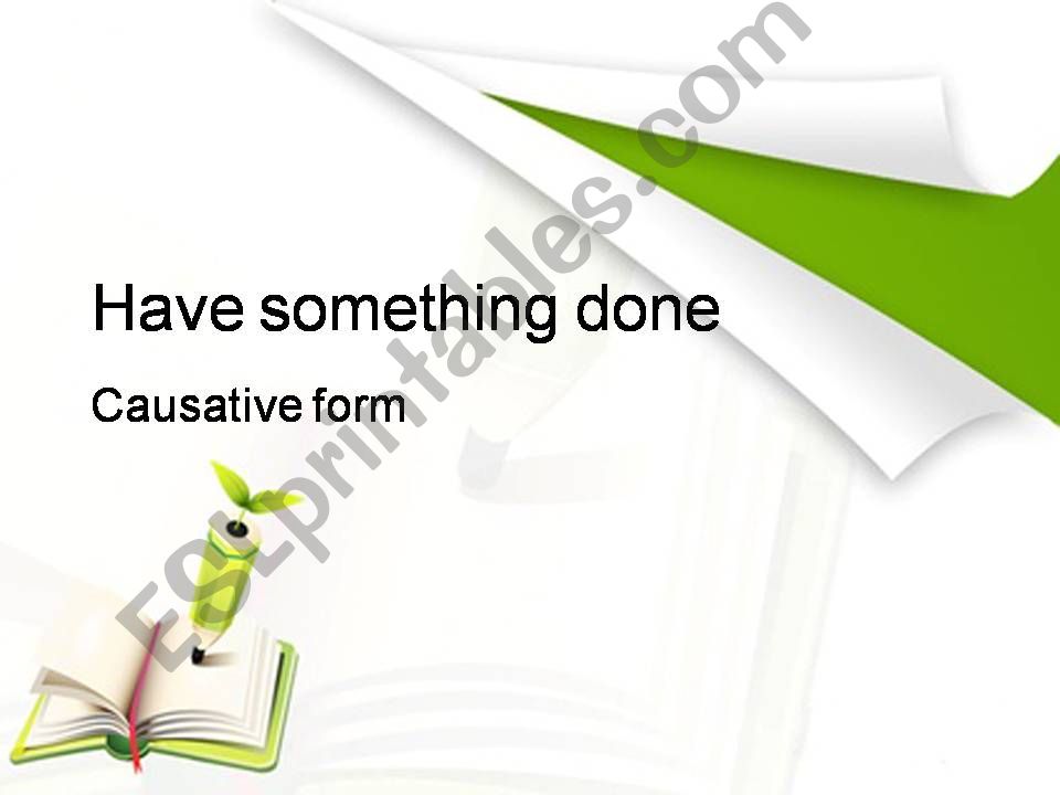 Causative form powerpoint