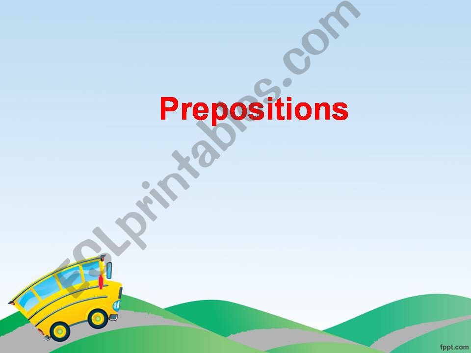 prepositions  powerpoint