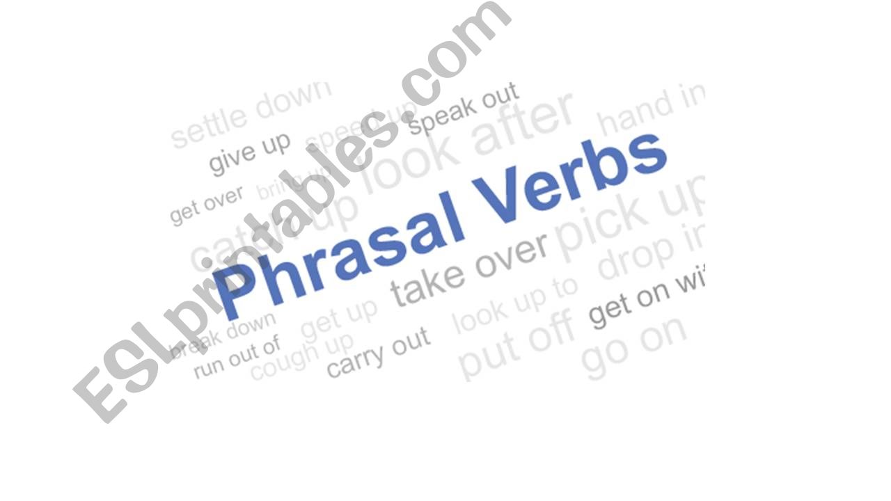 Phrasal verbs powerpoint