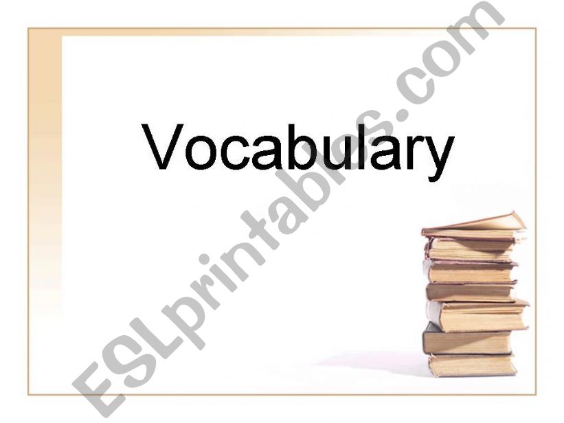Vocabulary Electronic devices powerpoint