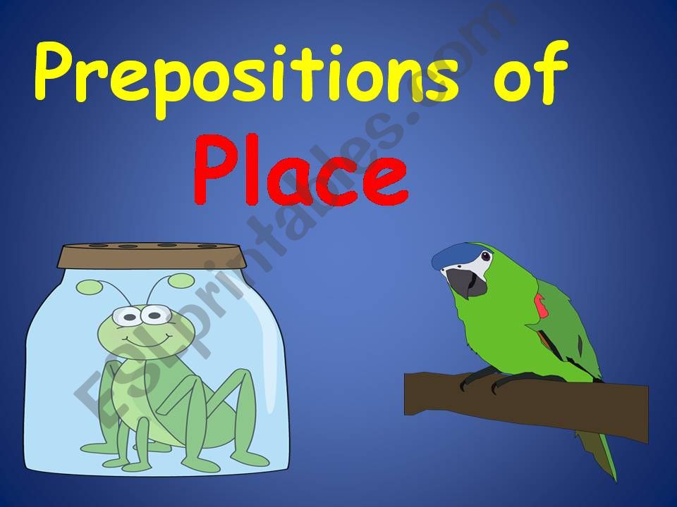 Place prepositions powerpoint