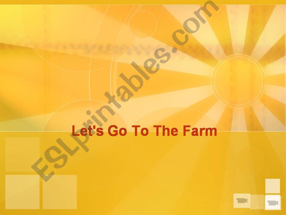 Lets Go To Tha Farm powerpoint