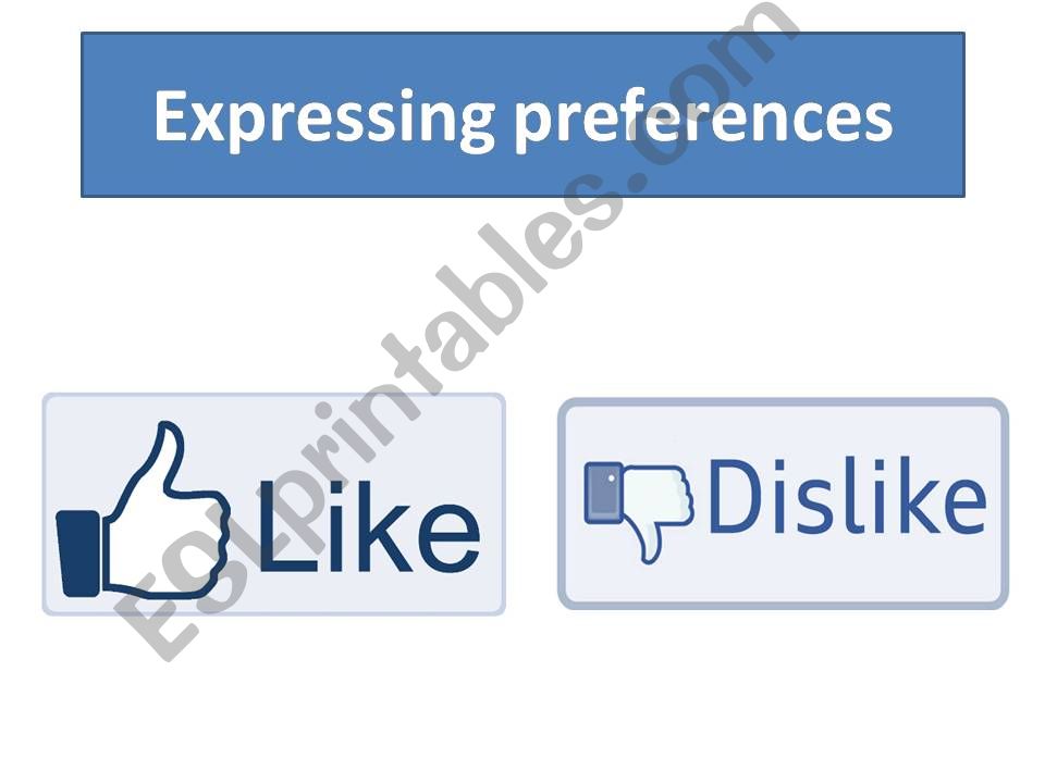 Expressing preferences powerpoint