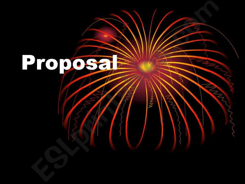 WRITING A PROPOSAL powerpoint