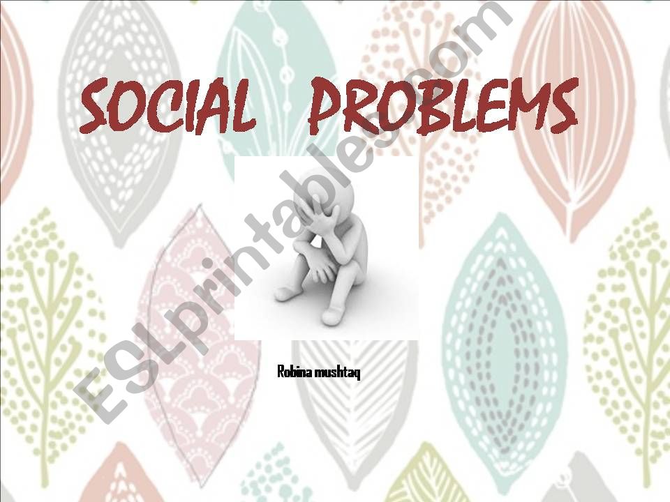 social problem of poverty powerpoint