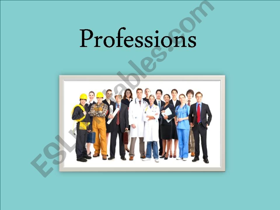 Professions vocabulary powerpoint