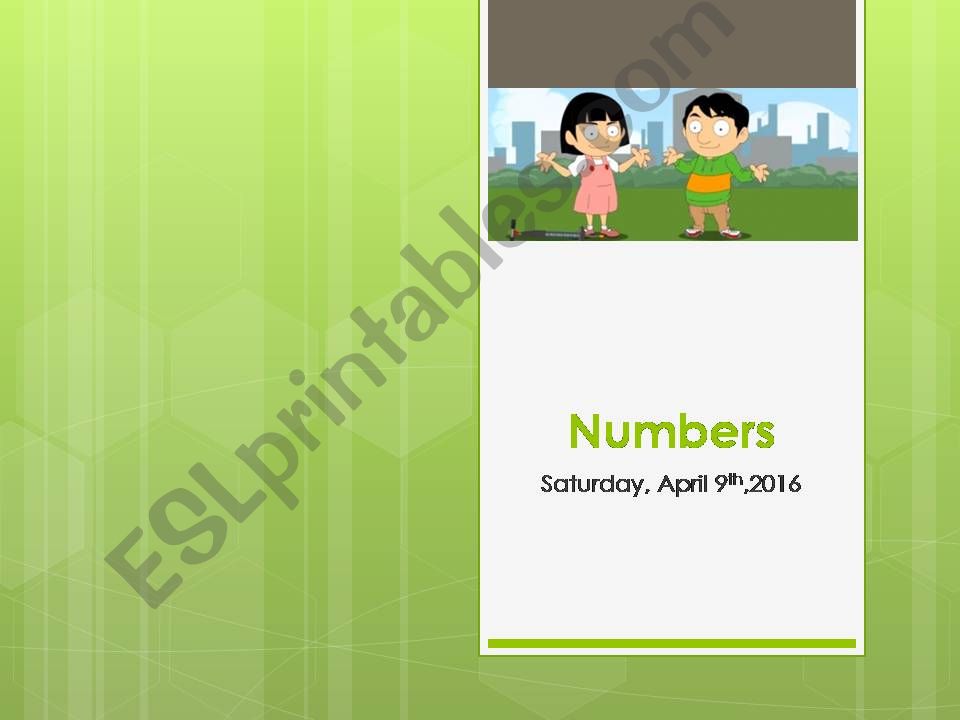 Numbers powerpoint