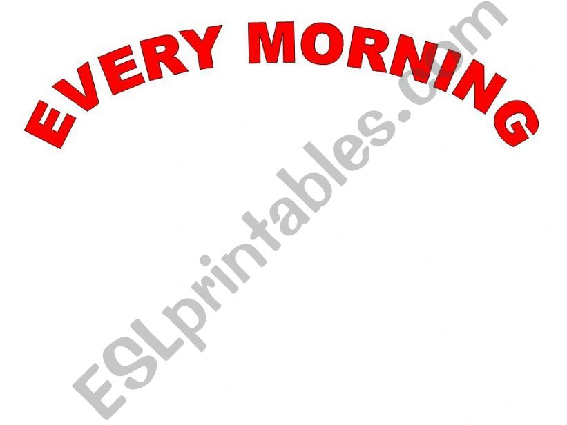 daily routines powerpoint