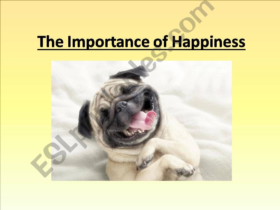 Writing about Happiness powerpoint