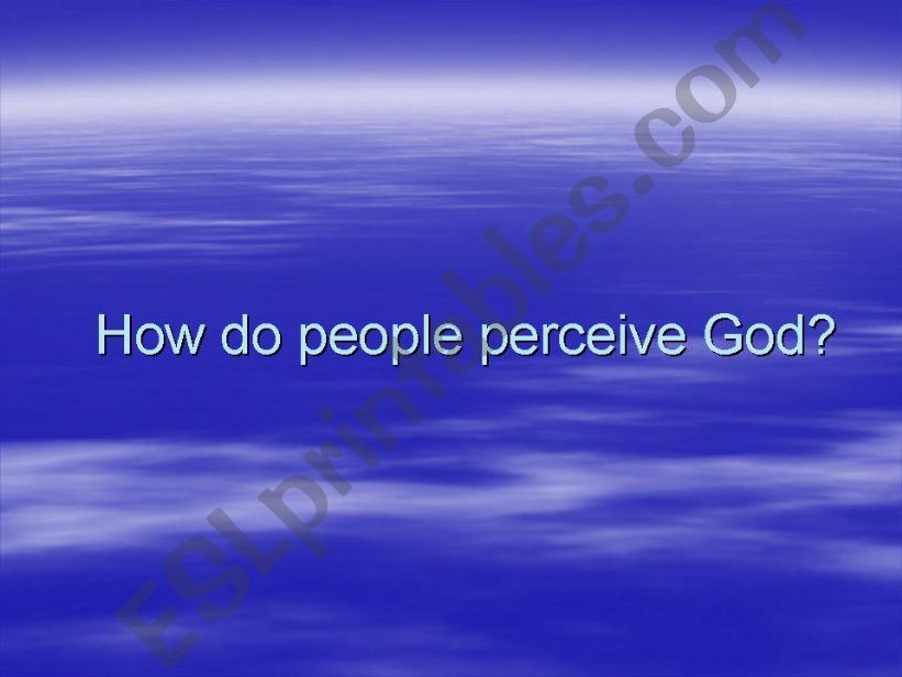 Perceptions of God powerpoint