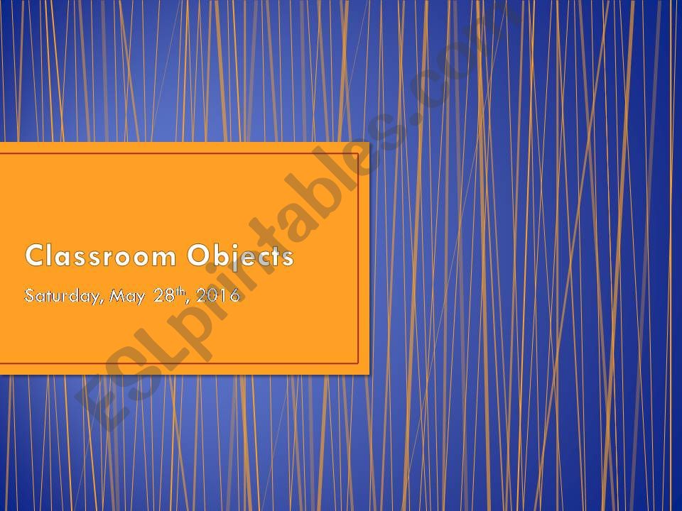 classroom objects powerpoint