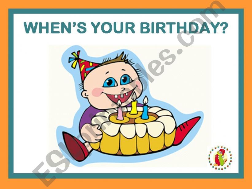 BIRTHDAYS GAME powerpoint