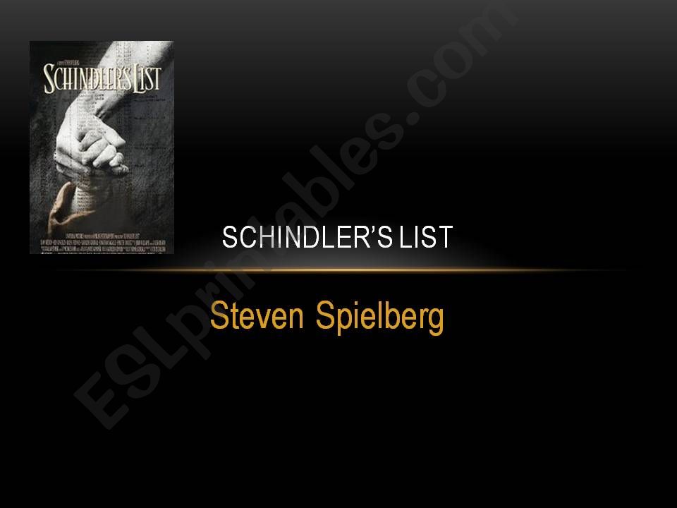about the film Schindlers list