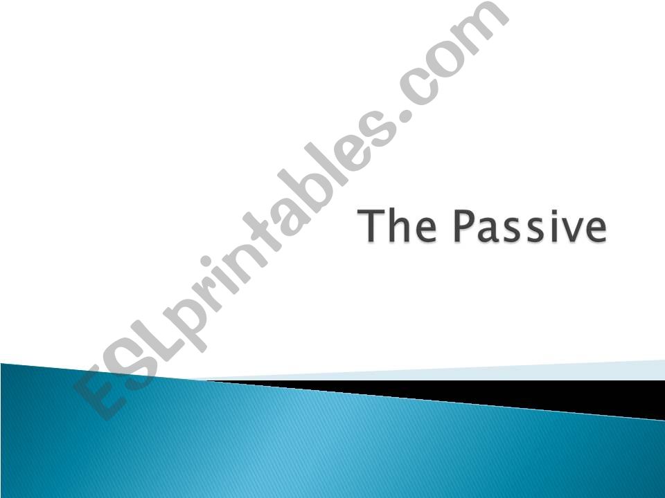 Passive Forms powerpoint