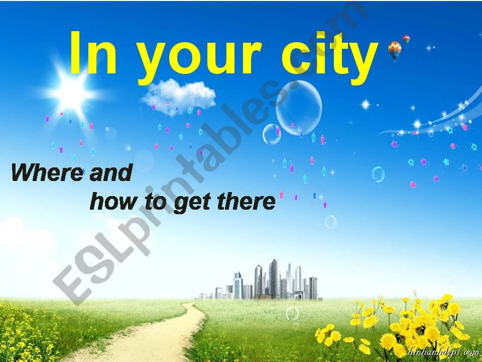 Town and city vocab, finding a place