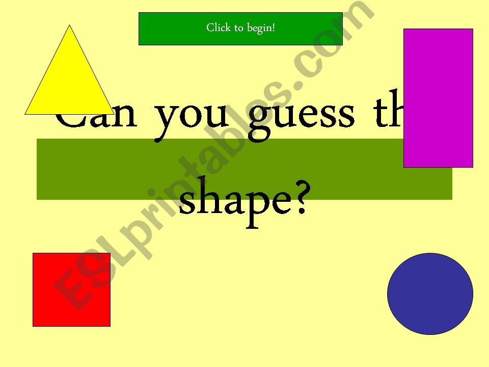 2d shapes quiz  powerpoint