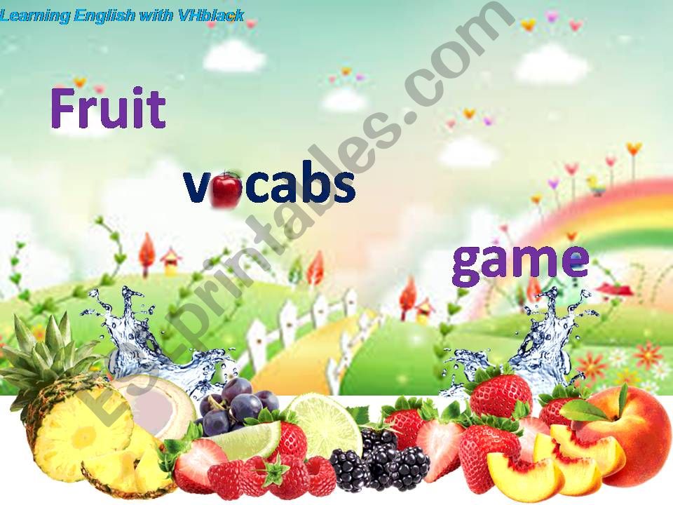 fruit vocabulary game powerpoint
