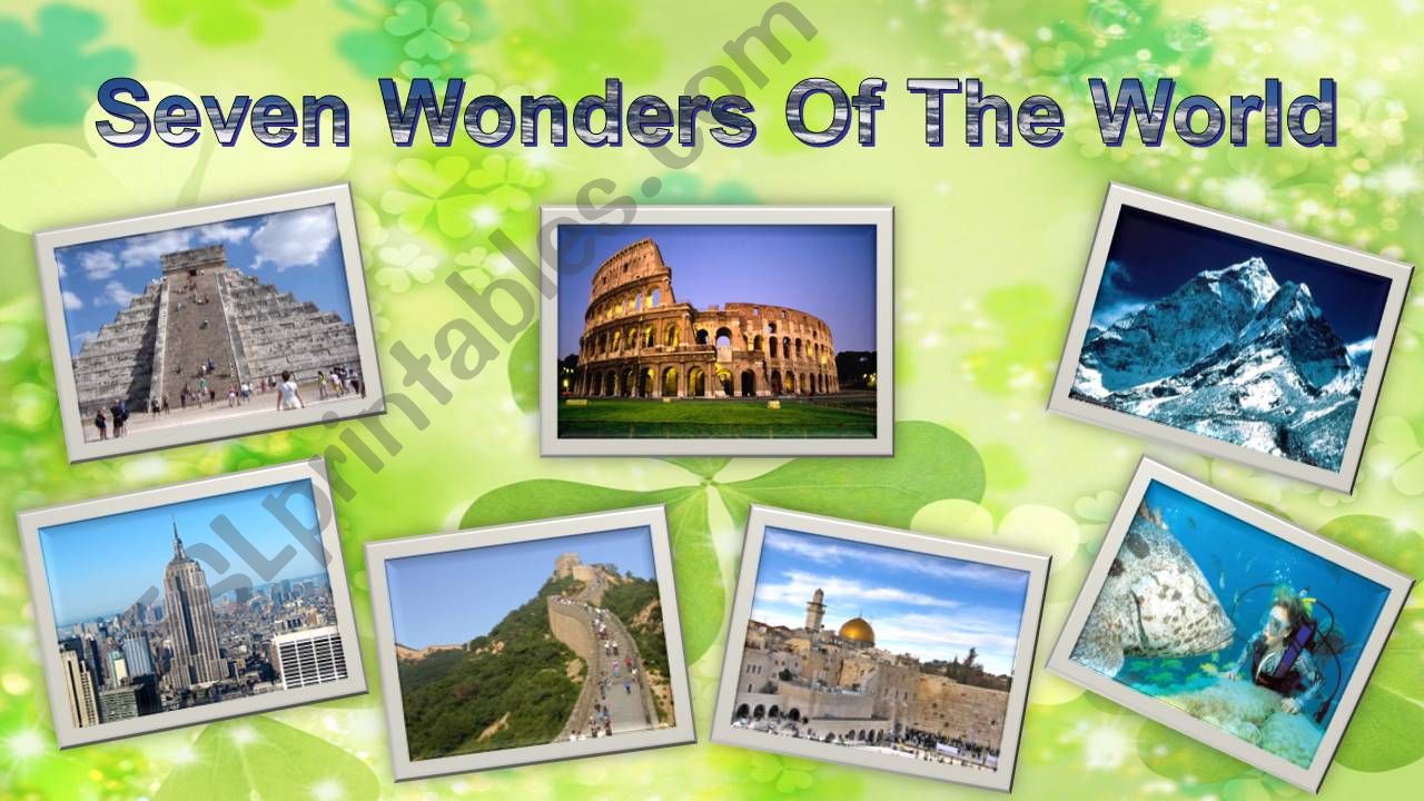 seven wonders of the world  powerpoint