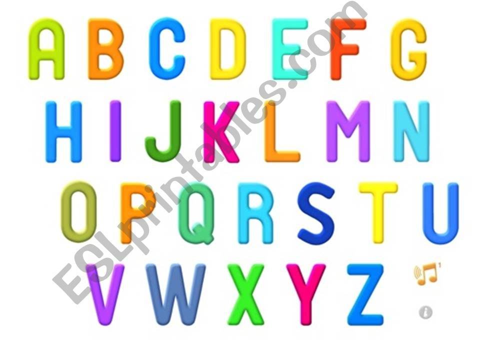 Alphabet slides powerpoint