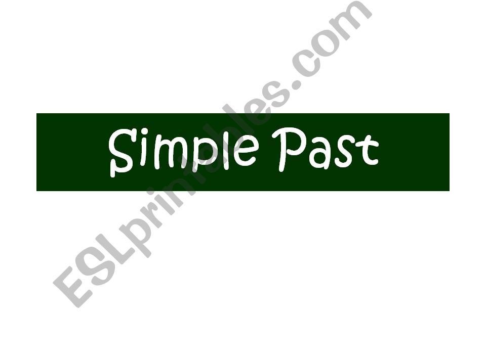 Simple Past powerpoint