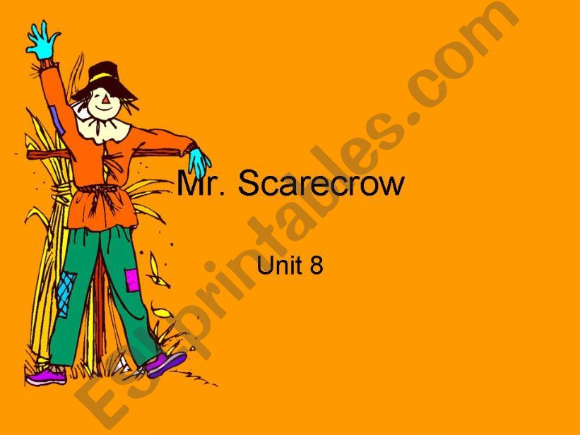 Mr. Scarecrow powerpoint
