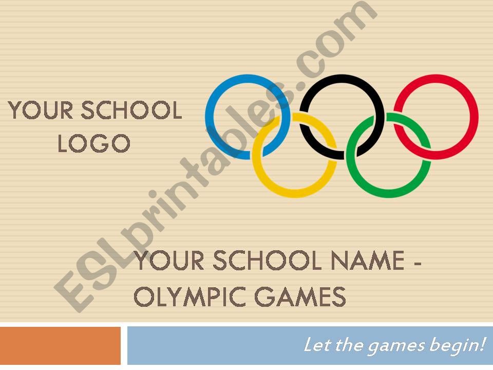 Olympics - class activity powerpoint