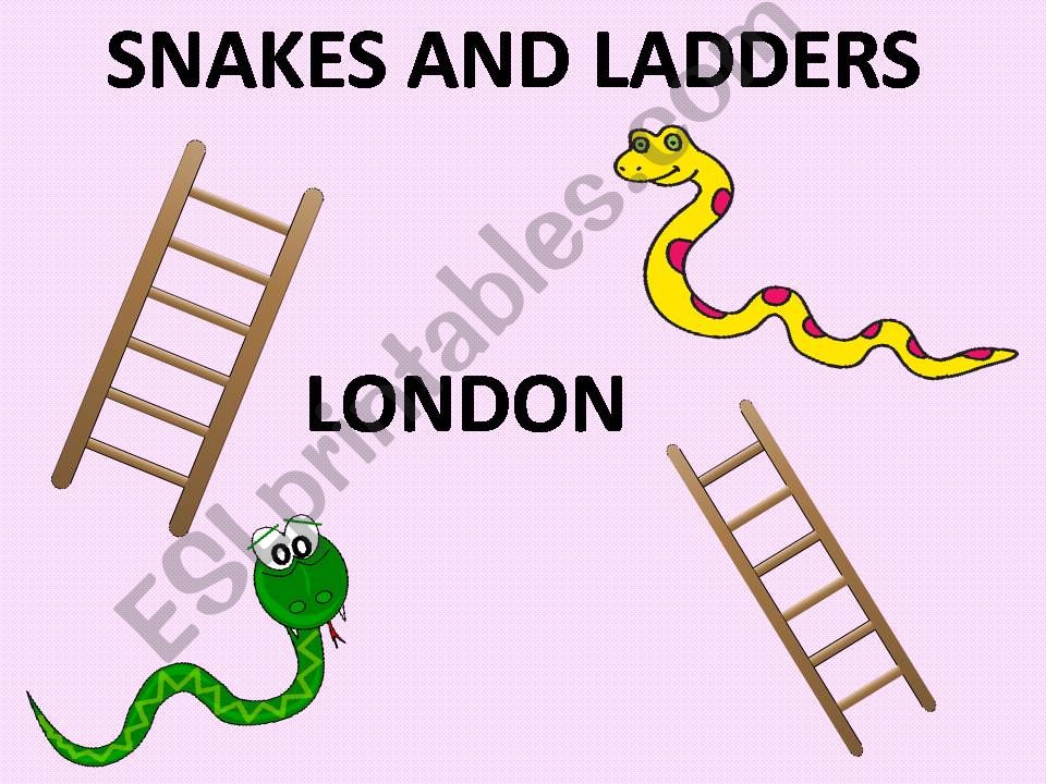 Board game Snakes and Ladders - LONDON