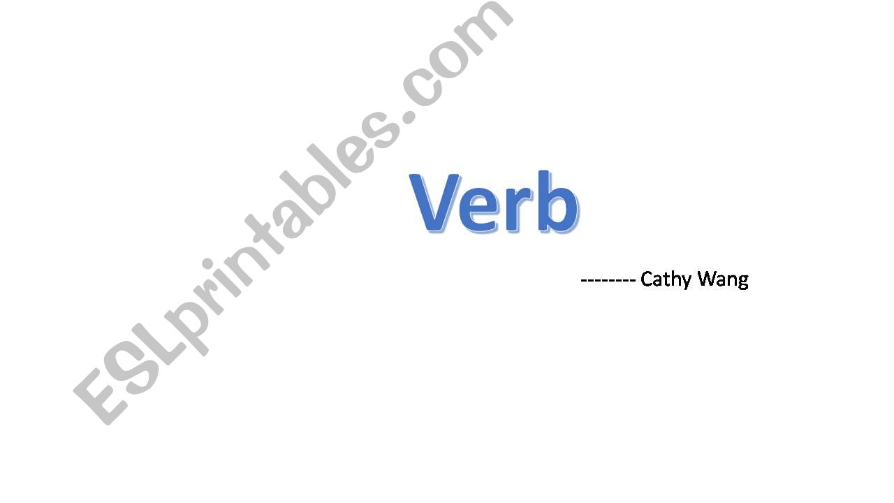 Verb powerpoint