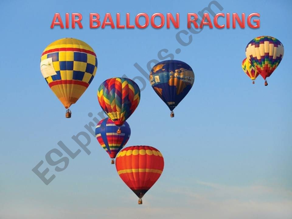 Air balloon racing powerpoint