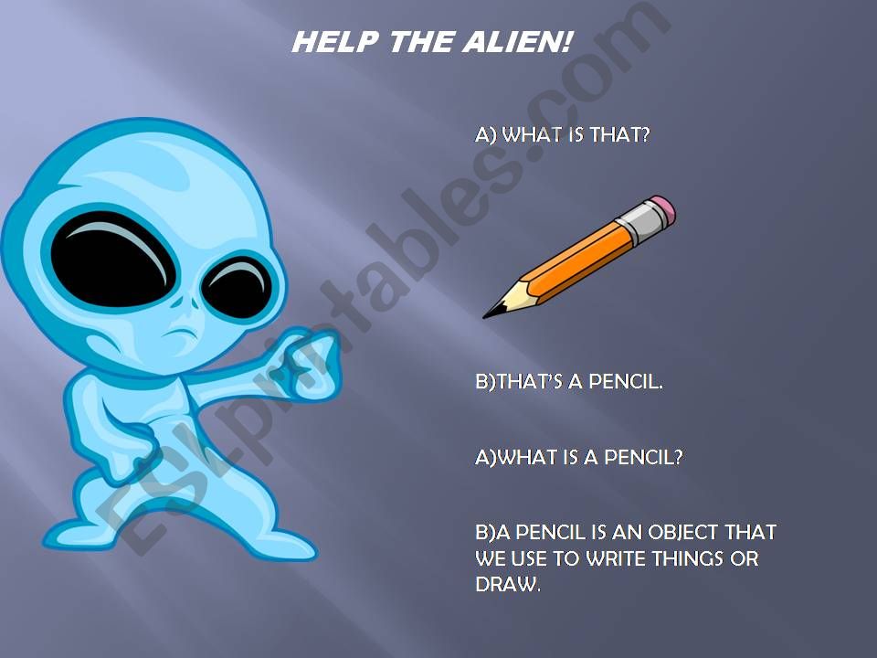 Help the Alien powerpoint