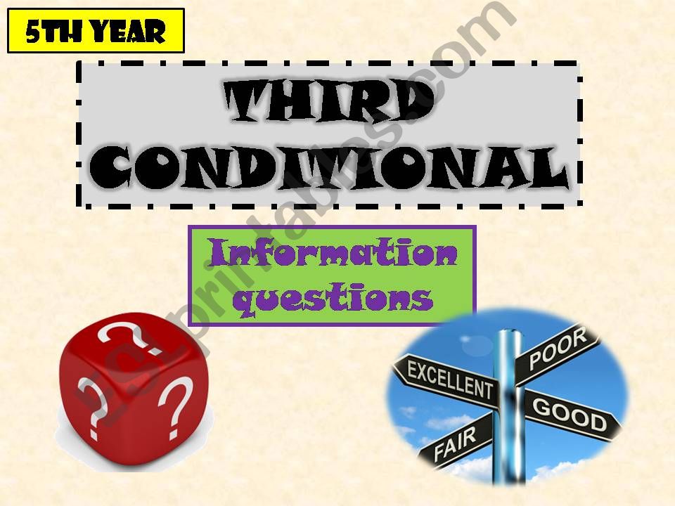 THIRD CONDITIONALS powerpoint