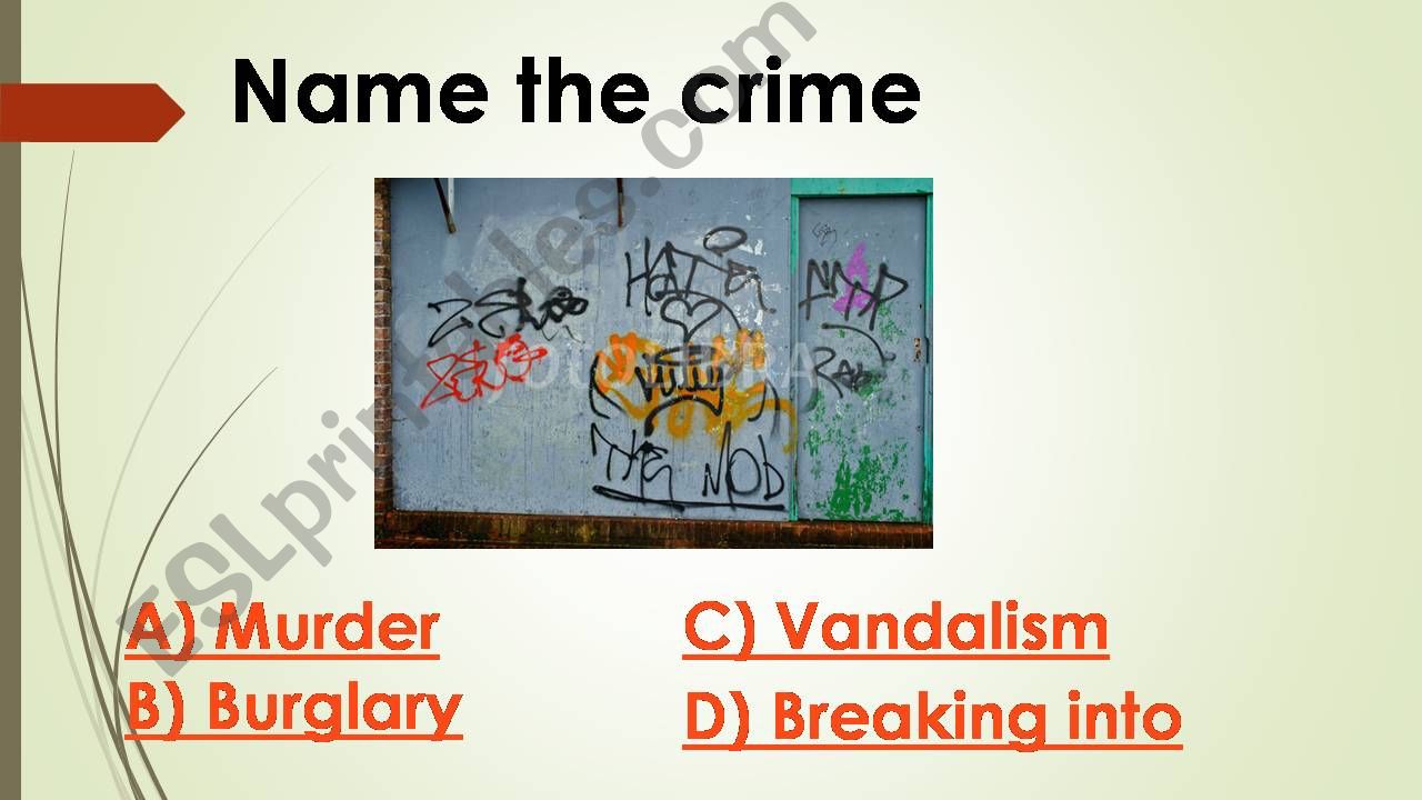 Crime powerpoint