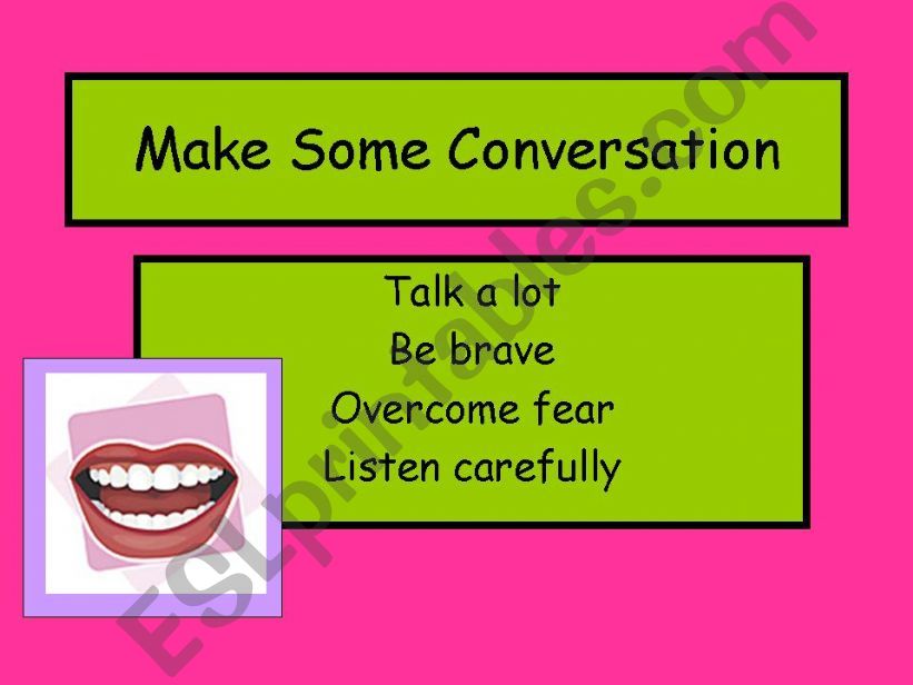 Make Some Conversation 2 powerpoint