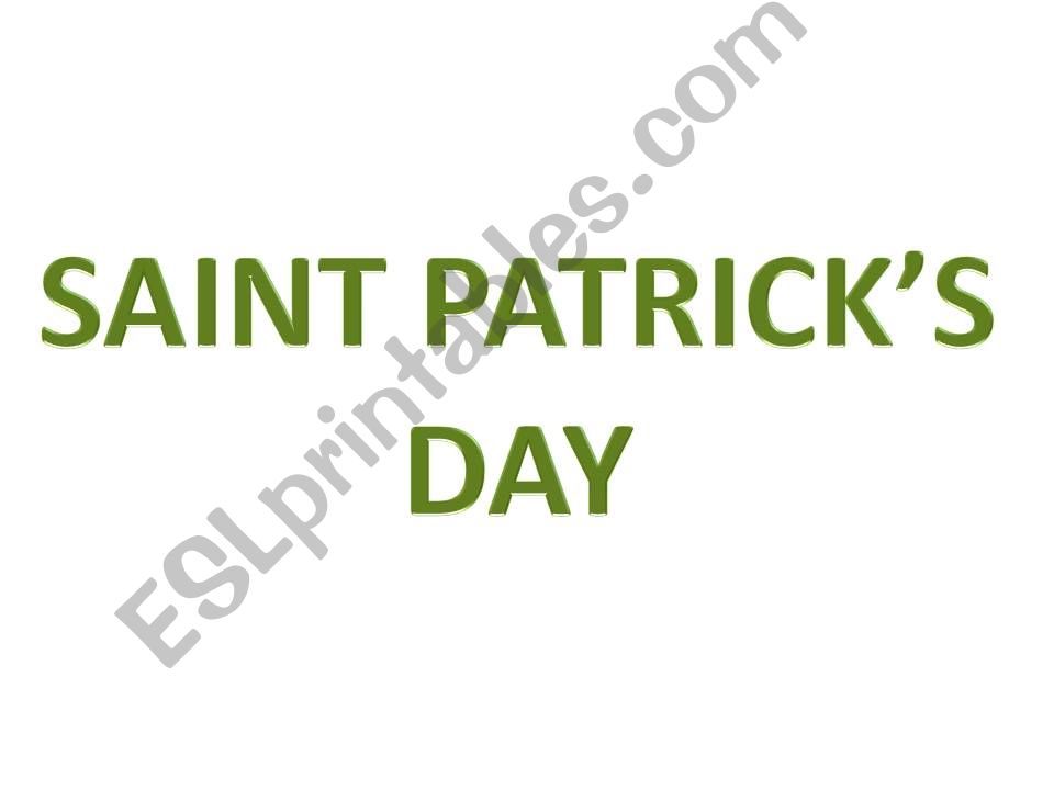 St Patricks Day powerpoint