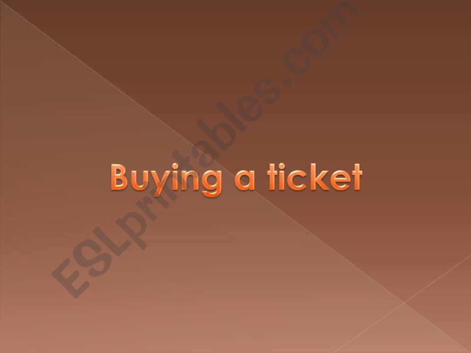 Buying an air ticket powerpoint