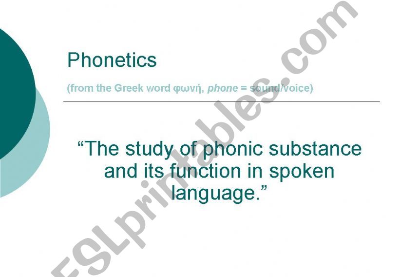Phonetics powerpoint