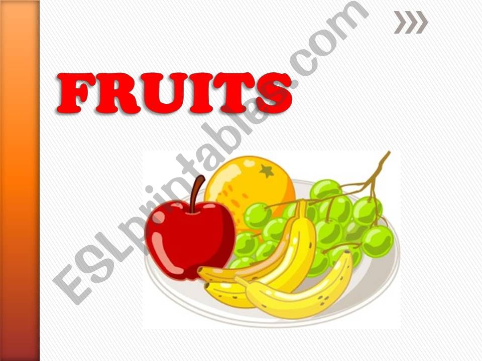 Fruits presentation powerpoint