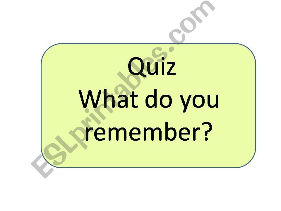 Doctor and Hospital Quiz powerpoint