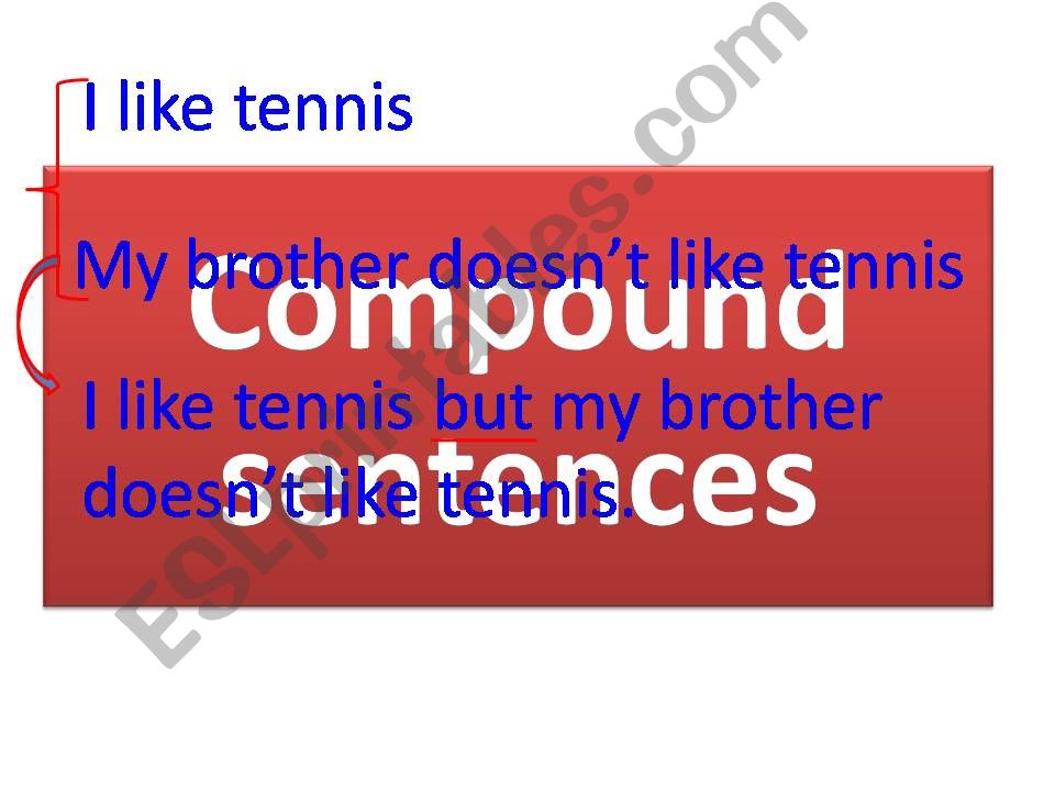 compound sentence powerpoint