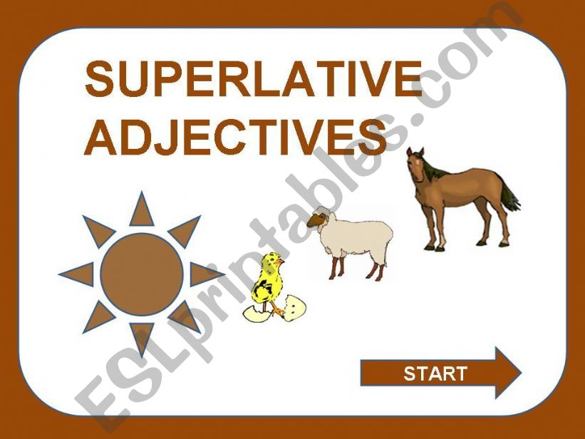 SUPERLATIVE ADJECTIVES powerpoint