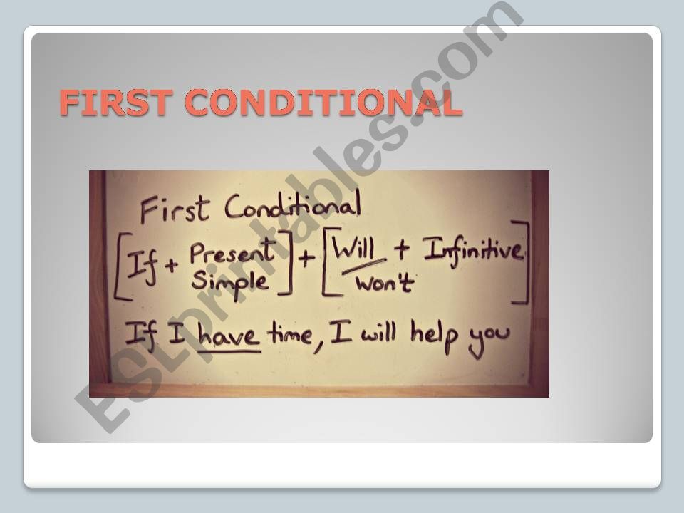 first conditional-  powerpoint