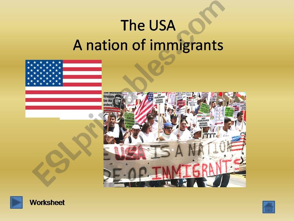 USA a nation of immigrants powerpoint