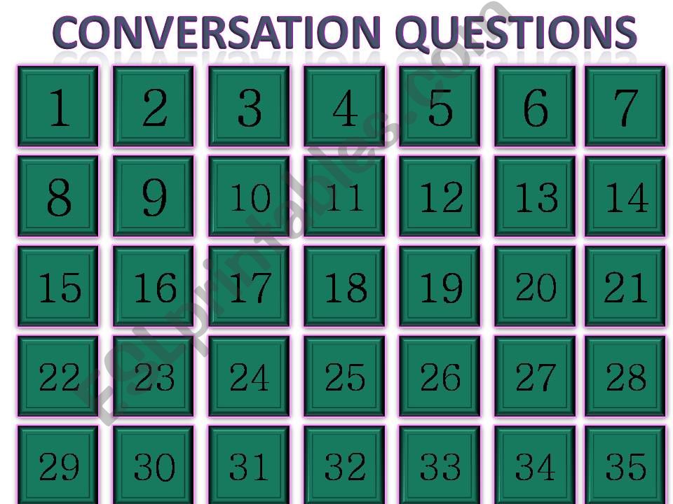 Conversation Questions  powerpoint